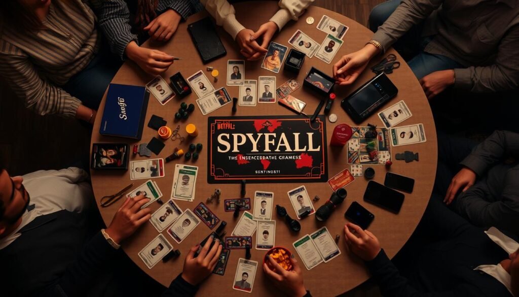 Configuração inicial do jogo Spyfall